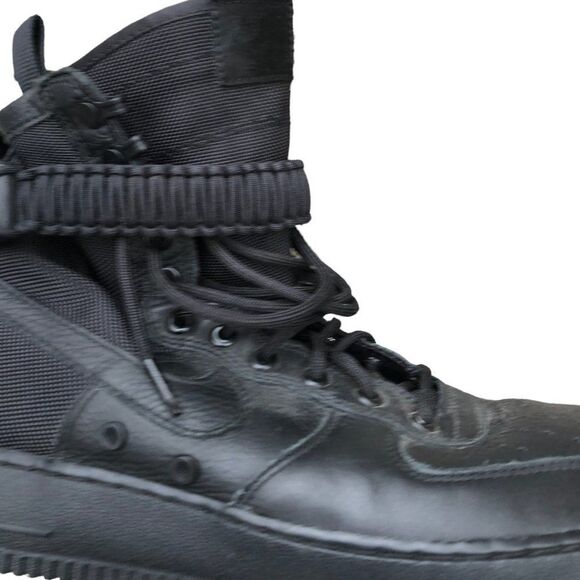 Rare 2017 Nike Air Force 1 Boot Size 9.5 Black - Picture 5 of 16